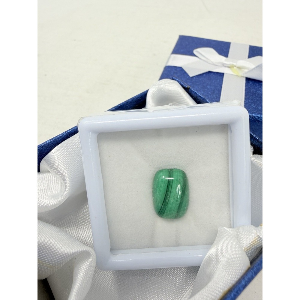Shop LC Green African Malachite Cushion Loose Gemstone for Jewelry Making 5646